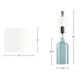 thumbnail image 7 of Lavish Home Set of 2 Glass Table Lamps for Living Room or Bedroom (Blue), 7 of 7