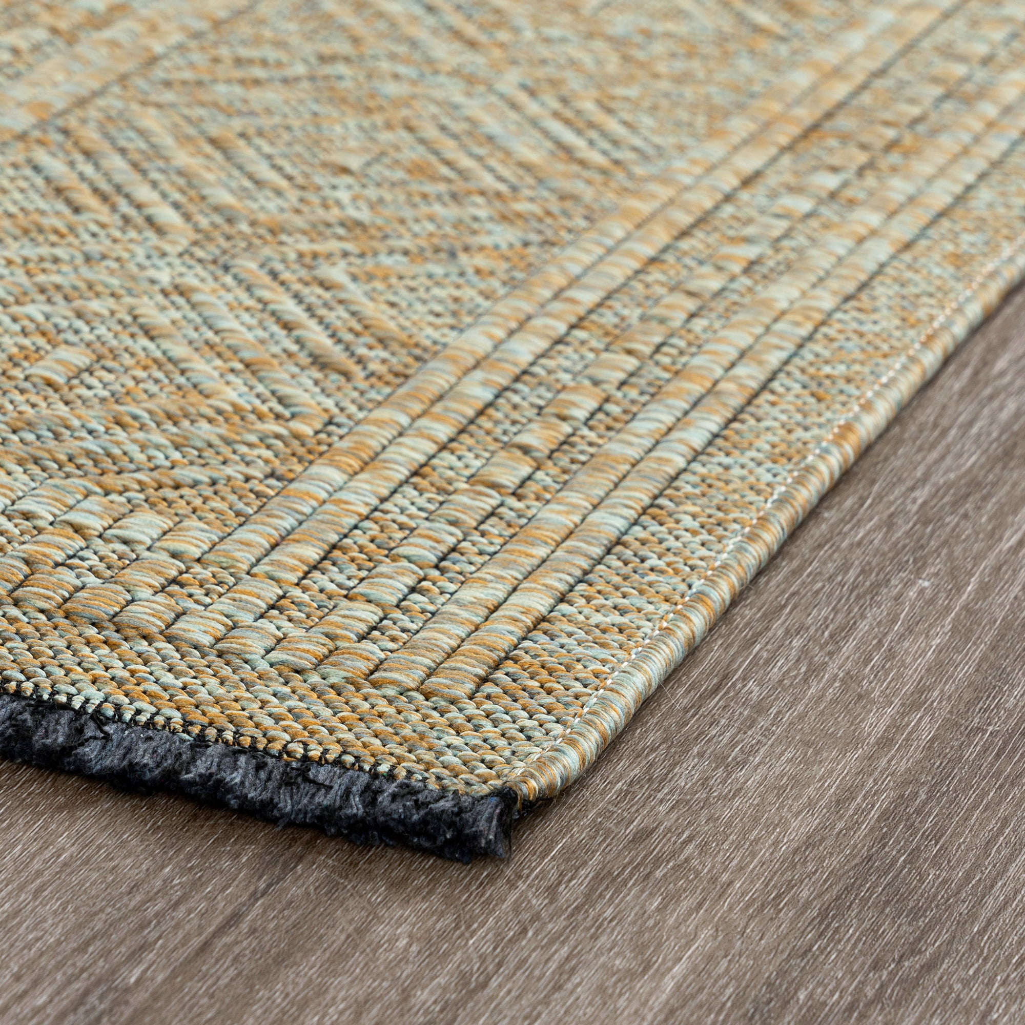 Alma Transitional 2' x 3' Green and Sage Green, Machine Washable Polyester & Cotton Indoor Area Rug