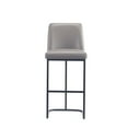 thumbnail image 6 of Manhattan Comfort Serena Upholstered Barstool with Steel Base in Gray, 6 of 11