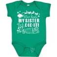 thumbnail image 3 of Inktastic Dear Santa, My Sister Did It Funny Christmas Boys or Girls Baby Bodysuit, 3 of 5