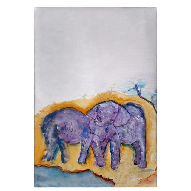Betsy Drake GT412 Serviette d'Invité d'Éléphant - 20 x 20 Po.