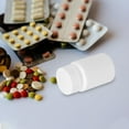 thumbnail image 1 of Milisten 20pcs White Bottle HDPE Screw Cap Design For Medication Organizer Home Use, 1 of 8