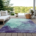 thumbnail image 6 of Addison Rugs Chantille Indoor/Outdoor Transitional Watercolors Seafoam Washable Rectangle Rug, 10' x 14', 6 of 6