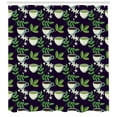 thumbnail image 3 of Jasmine Shower Curtain, Healthy Tea Time Concept with Herbal Beverages in Cups and Organic Foliage Pattern, Fabric Bathroom Set with Hooks, 69W X 84L Inches Extra Long, Multicolor, by Ambesonne, 3 of 3