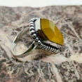 thumbnail image 6 of Yellow Onyx Natural Healing Gemstone Coffin Ring, Real 925 Sterling Silver, Promise Statement Handmade Jewelry For Women, Beautiful Anniversary Gifts, Bridesmaid Gift (Yellow Onyx, Size 7), 6 of 8