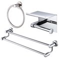 thumbnail image 1 of Aquaterior Bathroom Hardware Kit Tissue Holder Towel Bar Ring Stainless Steel Aquaterior Modern, 1 of 10