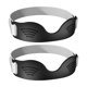 thumbnail image 2 of 2 correas para tendón rotuliano, rodilleras ligeras y cómodas, estabilizadoras de banda rotuliana para correr, bádminton, senderismo y gimnasio. Negro, 2 of 8