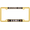 Gold - Style 1, variant on [Officially Licensed US Marine Corps Product] - USMC Marine Dad - Domed Custom-Made Personalized Narrow (Thin) Top 4 Hole Metal Car License Plate Frame with Free caps - Black Frame (Qty: 1)