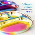 thumbnail image 4 of Platos infantiles de acero inoxidable Ahimsa Balanced Bites x4 Rainbow, 4 of 9