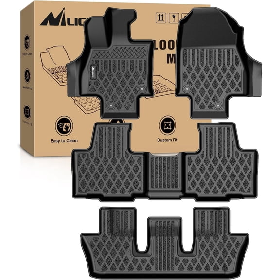 Nilight TPE Floor Mats for TX TX350 TX500h TX550h  2024 2025 2026 All Weather Custom Fit Heavy Duty Floor Liners