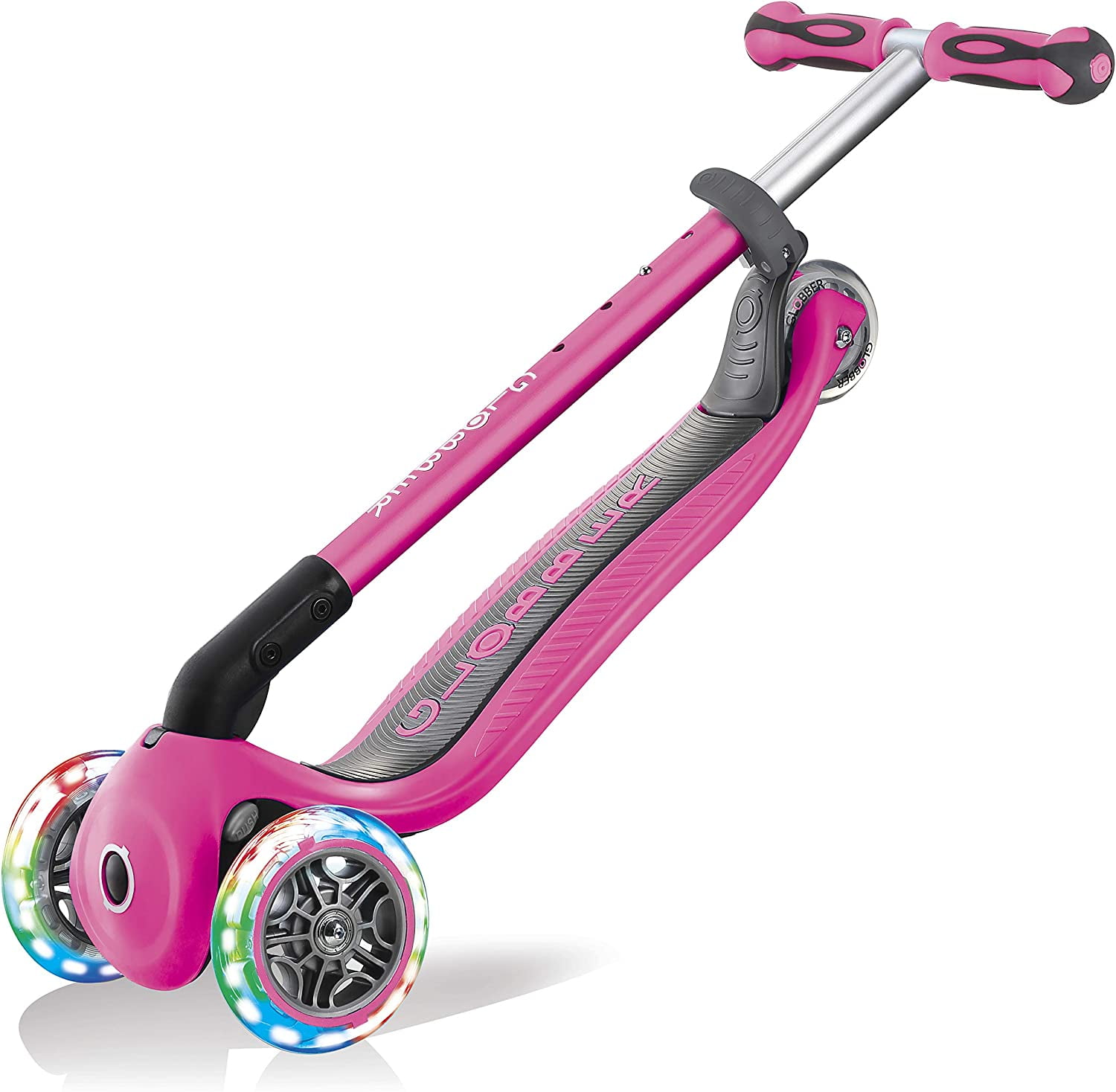 Globber Kids Go Up Deluxe Scooter with Lights, Neon Blue - Walmart.com