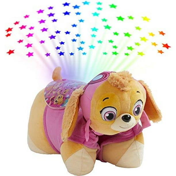 Pillow Pets Paw Patrol Skye Sleeptime Lite Animal de Peluche de Nickelodeon de 11 Luz Nocturna