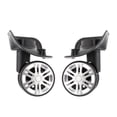 thumbnail image 1 of 2 Pieces Swivel Suitcase Baggage Mute Wheels Replacement Casters for Trolley Black - Easy Installation, 1 of 8