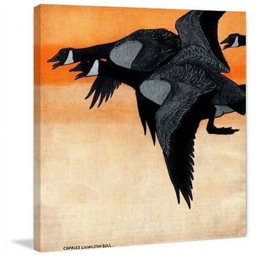 "Canadian Geese" Painting Print on Wrapped Canvas