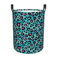 thumbnail image 1 of Balery Leopard 1 Cesta de ropa redonda con asas, impermeable, independiente, para ropa, juguetes, dormitorio y familia-Small, 1 of 6