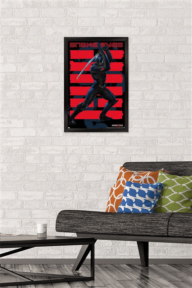 G.I. Joe: Snake Eyes - Sword Wall Poster, 14.725" x 22.375", Framed