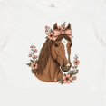 thumbnail image 4 of Inktastic Horse Girl Flowered Cute Girls Baby T-Shirt, 4 of 5