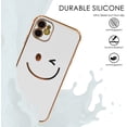 thumbnail image 4 of Designed for iPhone 13Pro Case - Soft TPU Phone Case with A Smiley Face Print Pattern Camera Lens Protection and Raised Reinforced Corners Bumper for iPhone 13Pro, 4 of 5