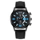 thumbnail image 1 of Reloj de cuarzo para hombre, relojes para hombre YOLAKO Reloj analógico de acero inoxidable con correa de cuero y cuarzo de moda informal para hombre, 1 of 3