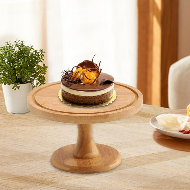 Soporte para pasteles Pedestal Platos de exhibición para postres Fiesta del té Soporte para pasteles Decorativo Multiuso Redondo para hornear Regalos Medio perfecl Puesto de pasteles