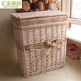 thumbnail image 3 of Cesta de ratán extragrande para ropa sucia con funda Cesta tejida para baño Cesta de mimbre tejida para guardar ropa sucia, 3 of 5