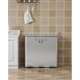 thumbnail image 3 of Bote de basura GarveeHome de 90 litros con 3 compartimentos de acero inoxidable, 3 of 6