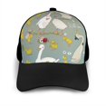 thumbnail image 3 of Naloa Cute Farm Birds Adult adjustable Print Baseball Hat, Patchwork curved brim baseball capfor Men and Women, One Size, 3 of 5