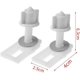 thumbnail image 5 of Tornillos y tuercas para asiento de inodoro Htppzjr, plástico blanco, 2 piezas, 5 of 7