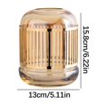 thumbnail image 3 of Ganfancp Florero de Cristal de Metal Europeo Florero de Hierro Dorado para Arte Florero Grande para Mesa de Comedor Arreglo Floral Vestíbulo Mueble Tv Decoración Centro de Mesa de Hierro Dorado para, 3 of 7