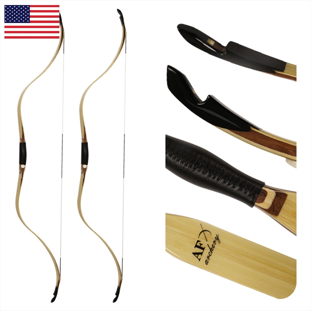 AF Archery Ming Bow SiCai Bamboo Traditional Recurve Bow Four-Layer Laminated 20lbs