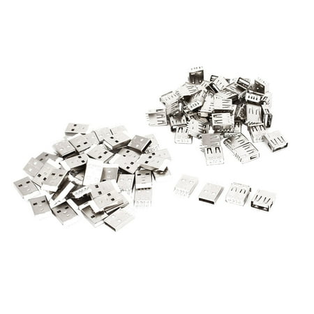 12 Pin Adapter - 48 Pairs DIY USB 2.0 Type A Solder 4 Pin Male/Female Connector Socket Adapter