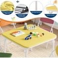 thumbnail image 4 of Juego De Mesa y 4 Sillas Plegables Para Niños De 2 a 10 Años,Set De Actividades Versátil Con Patas Antideslizantes y Estructura Ligera,Fácil De Guardar En Espacios Pequeños,Ideal Para Comedor, Guarder, 4 of 7