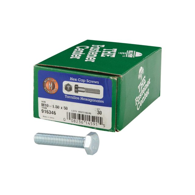 Tornillo Hillman M10-1,50 x 50 mm, acero tratado térmicamente, 30 unidades