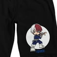thumbnail image 2 of My Hero Academia Chibi Todoroki Men's Black Sleep Pajama Shorts-Large, 2 of 7