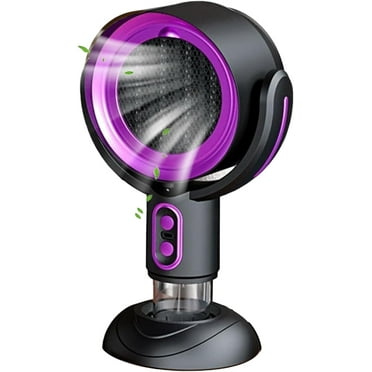 Purifier Fan, 2025 Upgrade Removable and Washable Filter Portable Smokeaway the Blaze Fan for Smokes, Smoke Away Purifier Fans Smoke Eliminator for Indoor BBQ,Hot Pot, Extractor Hood (Purple)