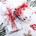 thumbnail image 2 of Nvzi Christmas Ribbon, 2.48Inch x 10yards White Snowflake Ribbon Christmas Ribbon for Crafts Making Gift Wrapping Winter Holiday Xmas Decor-Yellow, 2 of 4