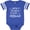 Football Blue and White, variant on New Year's Eve Squad with Stars in White Boys or Girls Baby Bodysuit