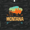 thumbnail image 4 of Inktastic Montana Buffalo Silhouette Women's T-Shirt, 4 of 5