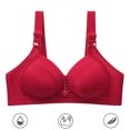 thumbnail image 6 of asdoklhq Summer Fall Sports Bras for Women 2023,Womens Fashion Plus Clearance Women's Thin Large Size Breathable Gathered Underwear Women's Non-steel Bra Daily Bra, 6 of 9