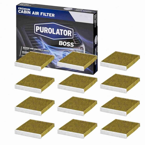 12 pc Purolator BOSS PBC35667 Cabin Air Filters for 815 HVAC Heating Ventilation Air Conditioning Vent Filters