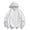 White, variant on GUZOM Mens Oversized Hooded Windbreaker Jacket Lightweight Nylon Spandee Water Resistant Streetwear Zippered Pockets White XS-XXXXL,Size S