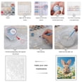 thumbnail image 3 of Paint by Numbers Kit for Adults, Bunny Daisy Meadow Bliss Paint by Numbers, Easy Paint by Numbers Kit for Adults Beginner, DIY Adult Paint by Number Kits on Canvas, Home Decor, 3 of 7