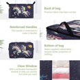 thumbnail image 4 of WOBOGO Astronauts Riding Unicorns Pattern Clothes Storage 2Pack Foldable Thick Fabric Blanket Organizer Bag with Handle 24.8×16.93×16.17in, 4 of 7