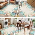 thumbnail image 5 of Area Rug for Living Room, Beige Coastal Non-Slip Indoor Large Carpet for Bedroom/Dining Room, Summer Nautical Beach Coral Starfish Washable Low-Profile Rectangle Floor Mat Runner Rugs - 2.7 x 5 Ft, 5 of 8