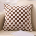 thumbnail image 2 of Throw Pillow Covers 22x22 Plushs Pillow Cover 17.71x17.71 Inches Everyday Decoration Holiday Decoration Home Sofa Pillow Cover Coffee, 2 of 7