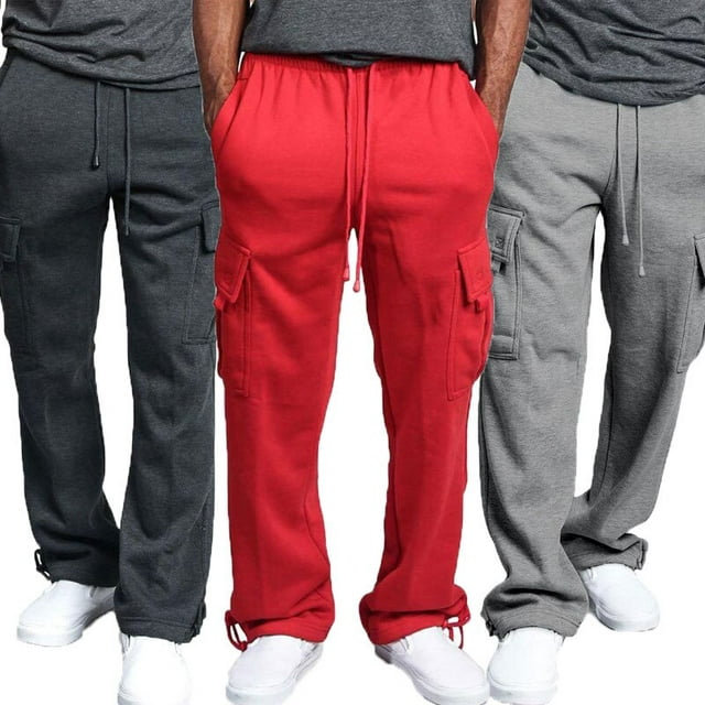 Fashion Men Long Casual Sport Pants Gym Slim Fit Trousers Running ...