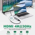 thumbnail image 3 of Adaptador multipuerto USB C Hub 9 en 1 Estación de acoplamiento Adaptador USB C a HDMI 4K con 3 USB 3.0, audio, lector de tarjetas TF/SD, 3 of 4