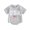 Gray, variant on 4th of July Baby Rompers Infant Girls Boys Fuzzy Letter Flag Embroidery Crew Neck Short Sleeve Bodysuits Summer Jumpsuits