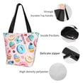 thumbnail image 4 of Disketp Cupcakes and Donuts for Women’s Casual Shoulder Tote Bag Cross-body Handbags for Shopping, Travel and Daily Use, 4 of 6