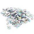 thumbnail image 1 of 200pcs Teardrop Shaped Flatback Resin Sewing Rhinestone Crystal Clear Acrylic Rhinestones with Double Holes Sew On or Stick On Crafts Decoration AB color, 1 of 7